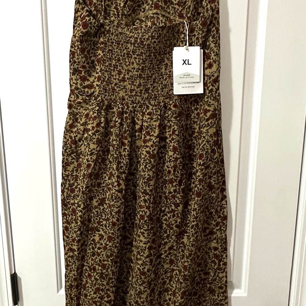 Floral Print Spaghetti Strap Sun Dress - Picture 8 of 16